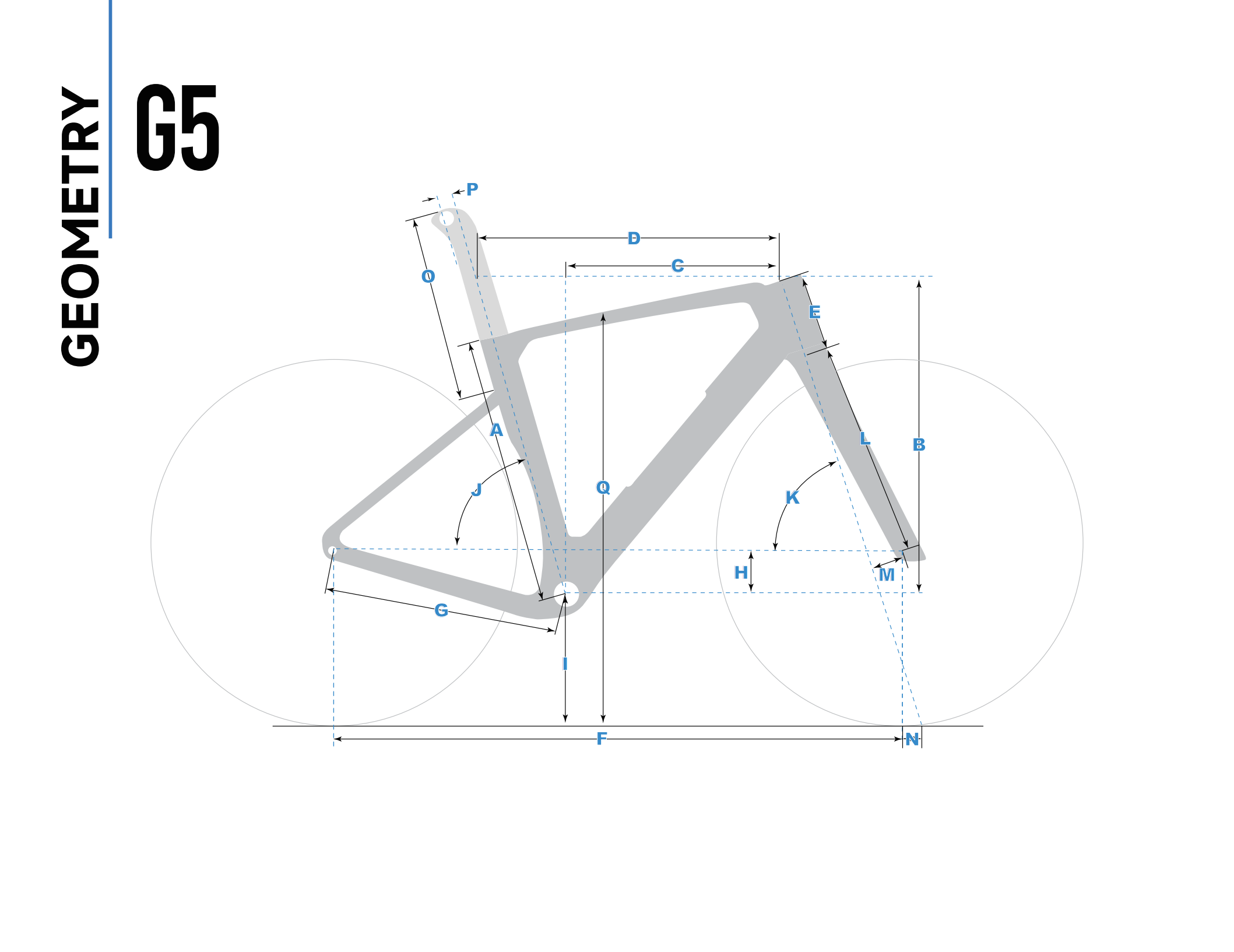 Winspace G5 — Cadre carbone gravel Géométrie Winspace G5