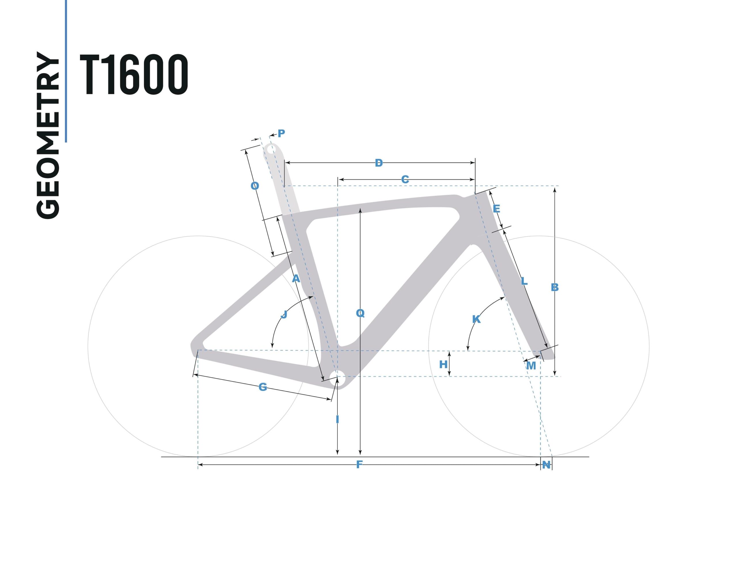 Winspace T1600 — Cadre carbone Géométrie Winspace T1600