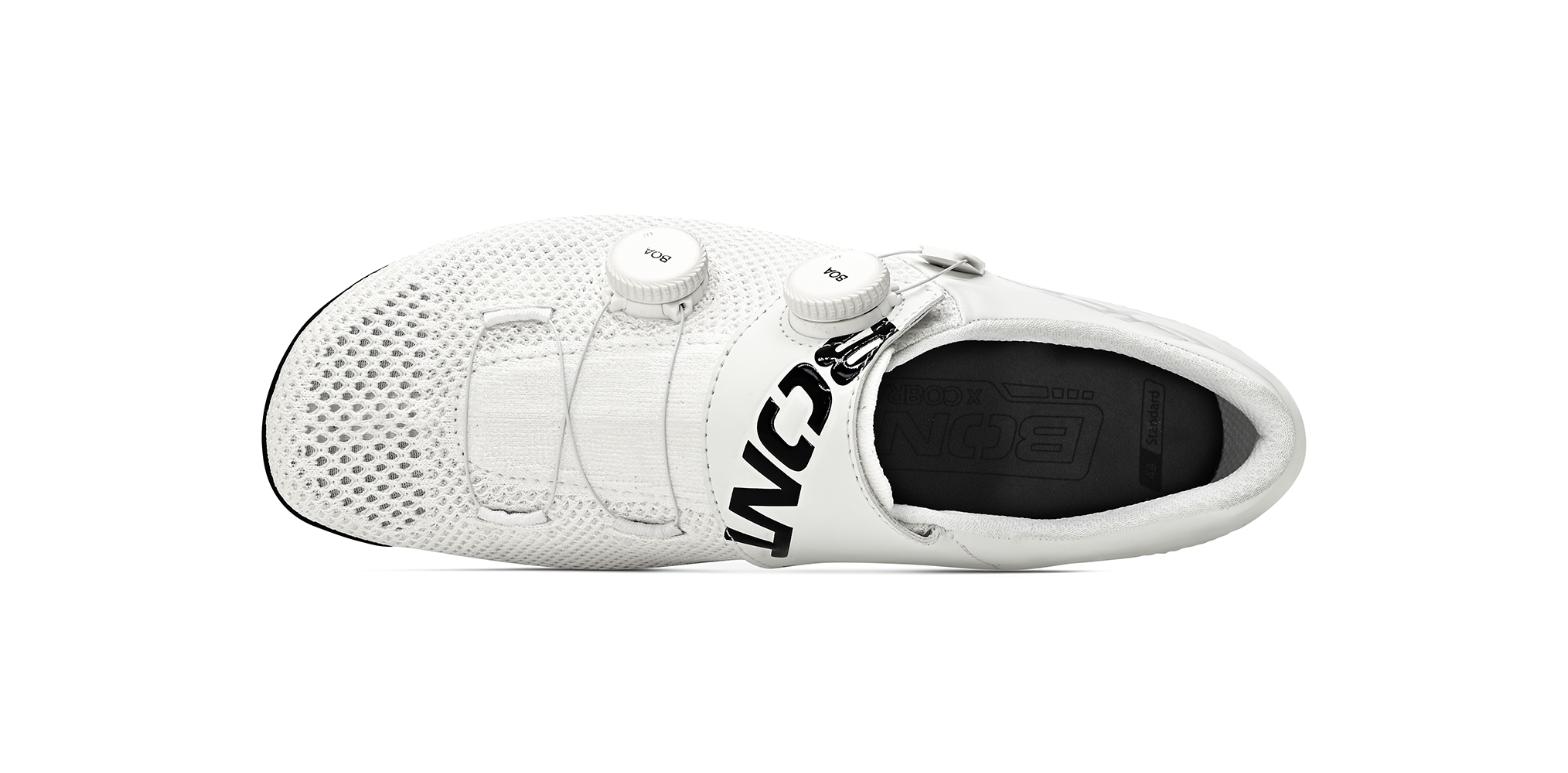 BONT Vaypor Knit blanc vue du dessus BONT Vaypor Knit blanc vue du dessus