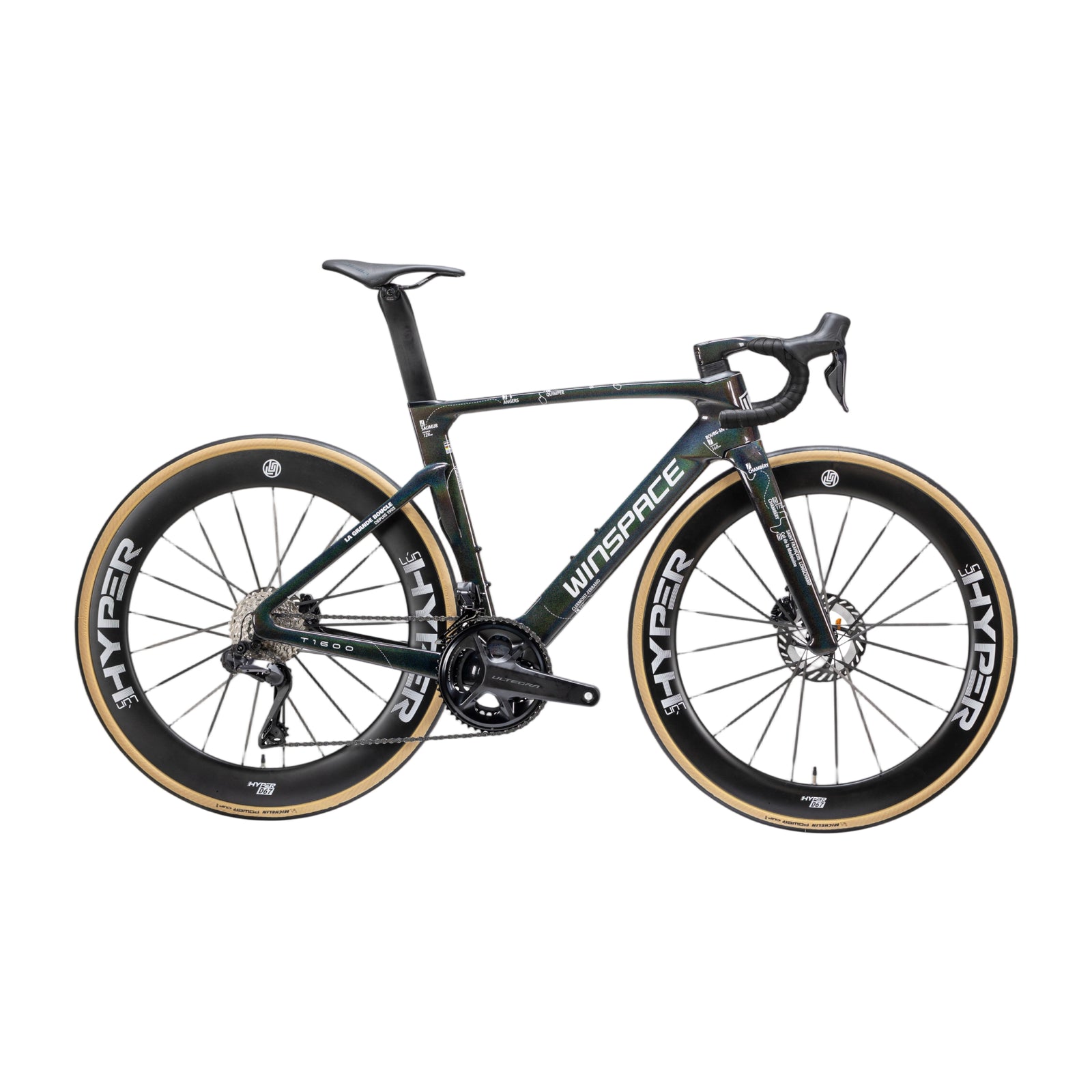 winspace bike t1600 bright black white f7c3b465 6cbd 409e 8df9 a61af56ebe0d Winspace T1600 Ultegra Di2 Bright Black/White