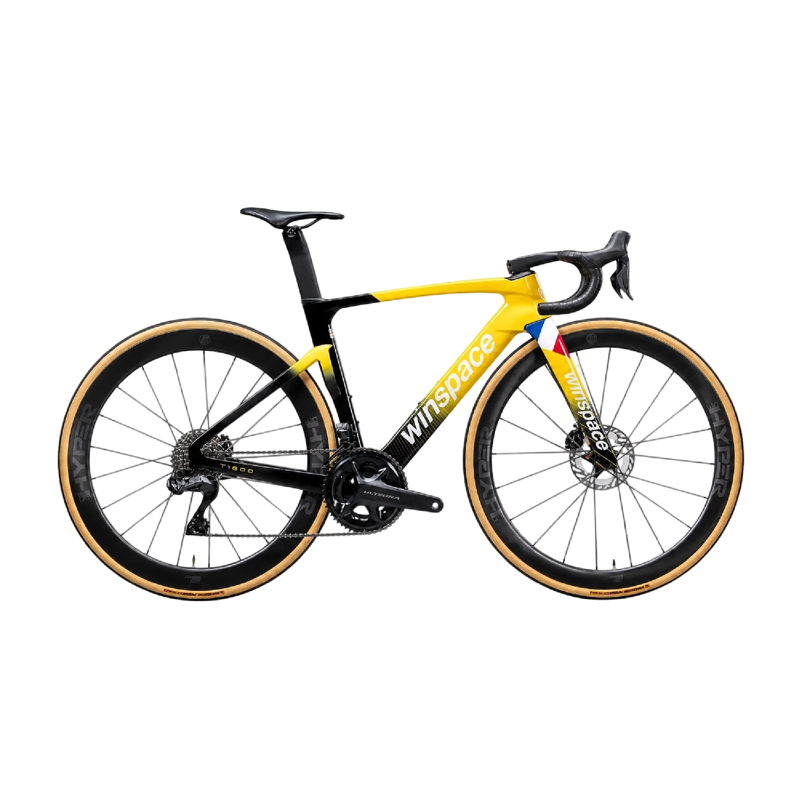 winspace t1600 bike blacktail yellow Winspace T1600 105 Di2 Blacktail Yellow