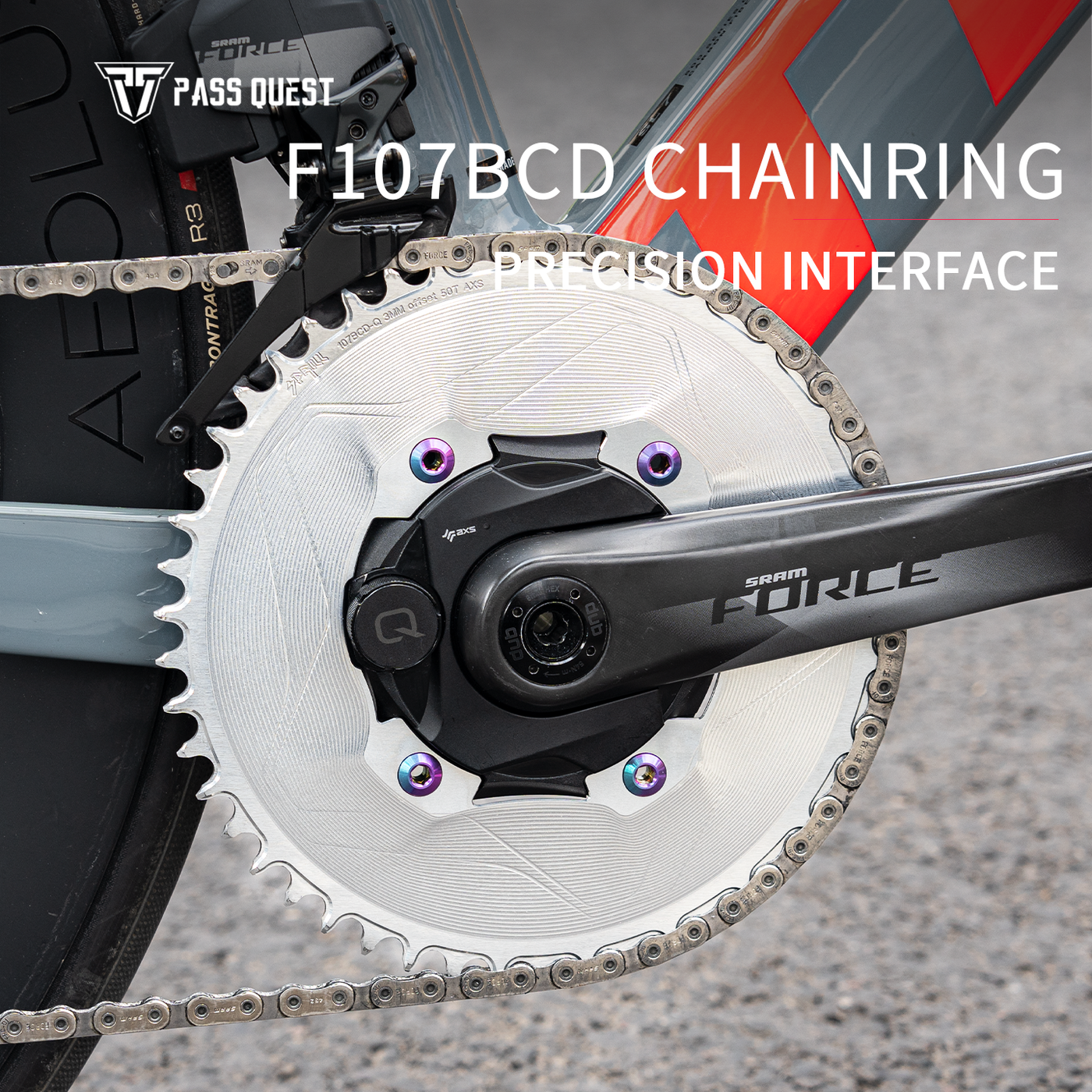 Plateau Sprill F107 BCD aéro déport 3 mm — SRAM AXS Plateau Sprill F107 BCD aéro déport 3 mm — SRAM AXS