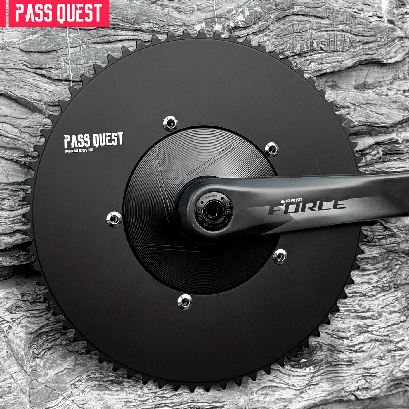 Plateau single speed Pass Quest 144 BCD 1/8" — fixie, piste, BMX Plateau single speed Pass Quest 144 BCD 1/8" — fixie, piste, BMX