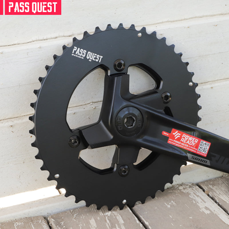 Double plateau Pass Quest SRAM Rival 107 BCD aéro AXS — 12V Double plateau Pass Quest SRAM Rival 107 BCD aéro AXS — 12V
