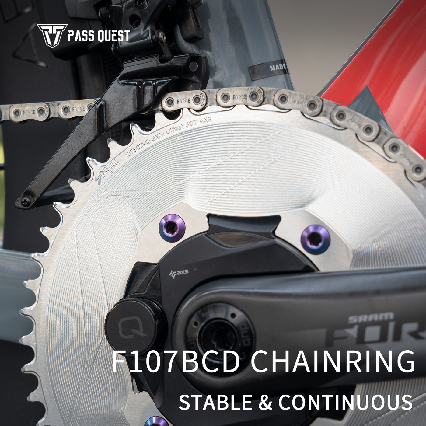 Plateau Sprill F107 BCD aéro déport 3 mm — SRAM AXS Plateau Sprill F107 BCD aéro déport 3 mm — SRAM AXS
