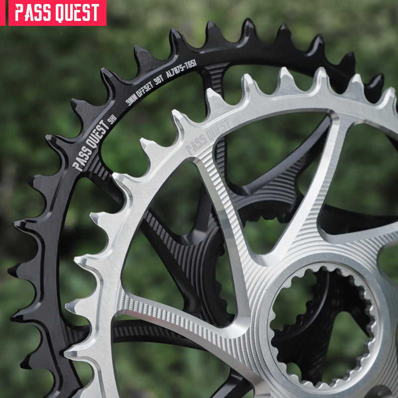 Plateau Pass Quest Shimano ajouré rond déport 3 mm Plateau Pass Quest Shimano ajouré rond déport 3 mm