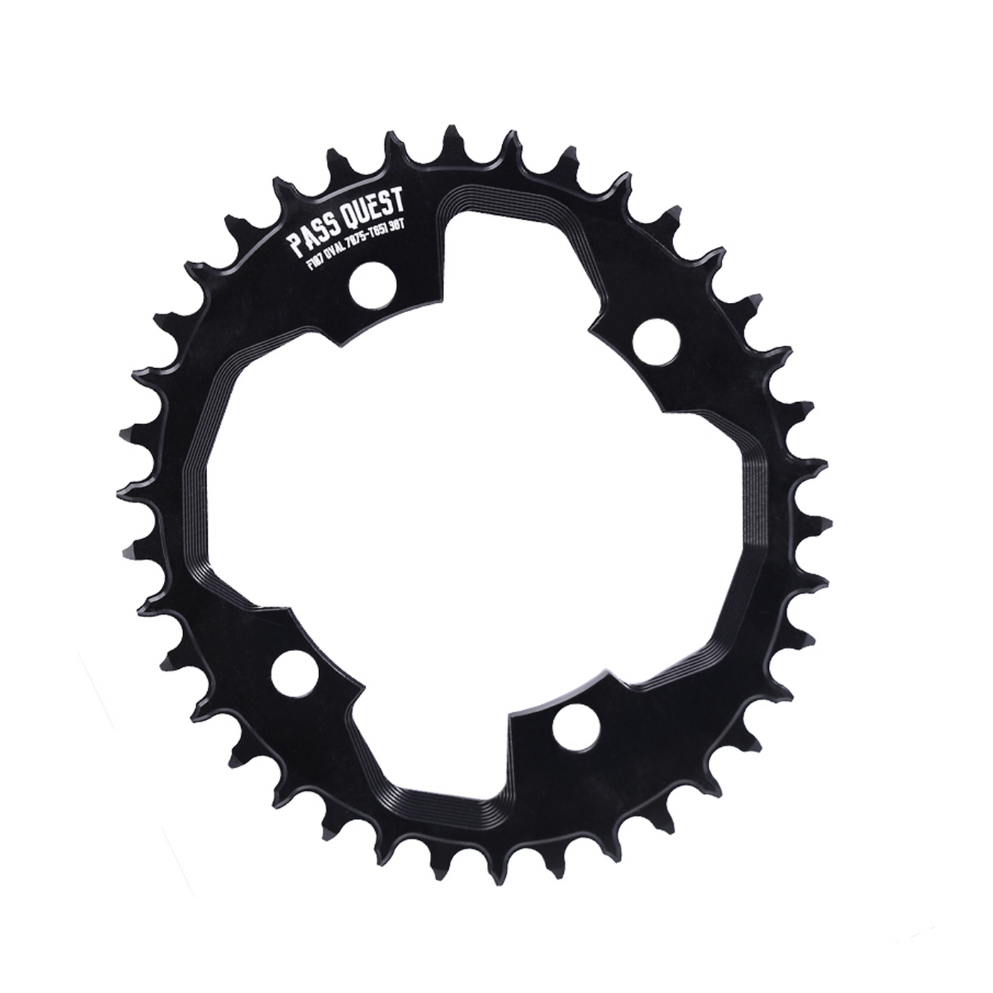 Plateau ovale Pass Quest SRAM Force 107 BCD ajouré Plateau ovale Pass Quest SRAM Force 107 BCD ajouré